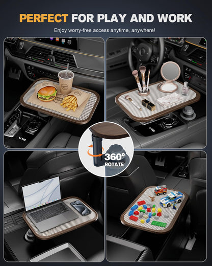 Adjustable 360° Cup Holder Car Laptop Desk