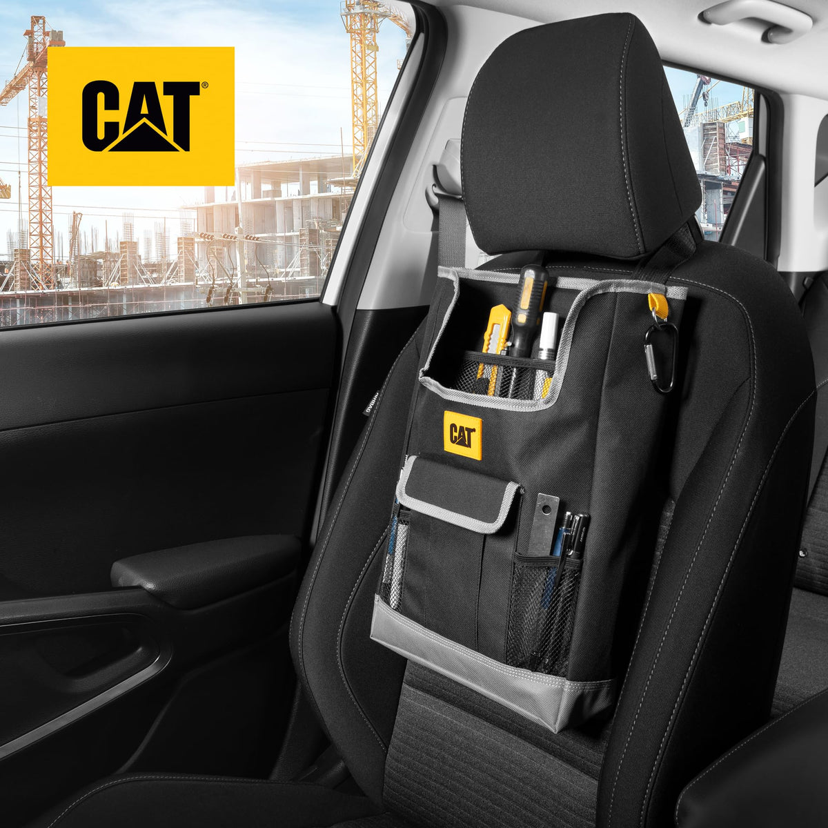 Cat-Themed Front Seat Organizer With Storage