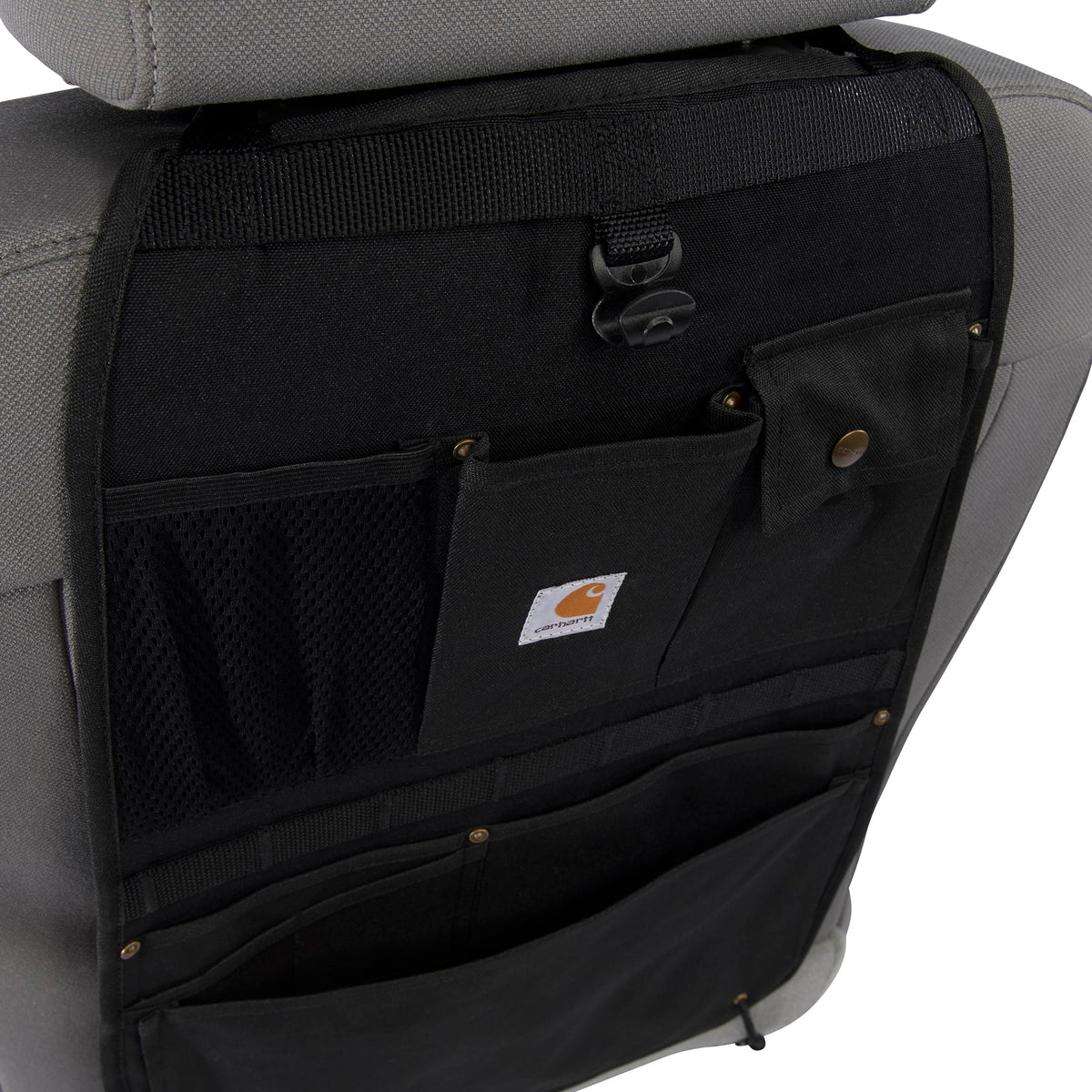 Nylon Duck Seat Back Organizer With Utility Pockets