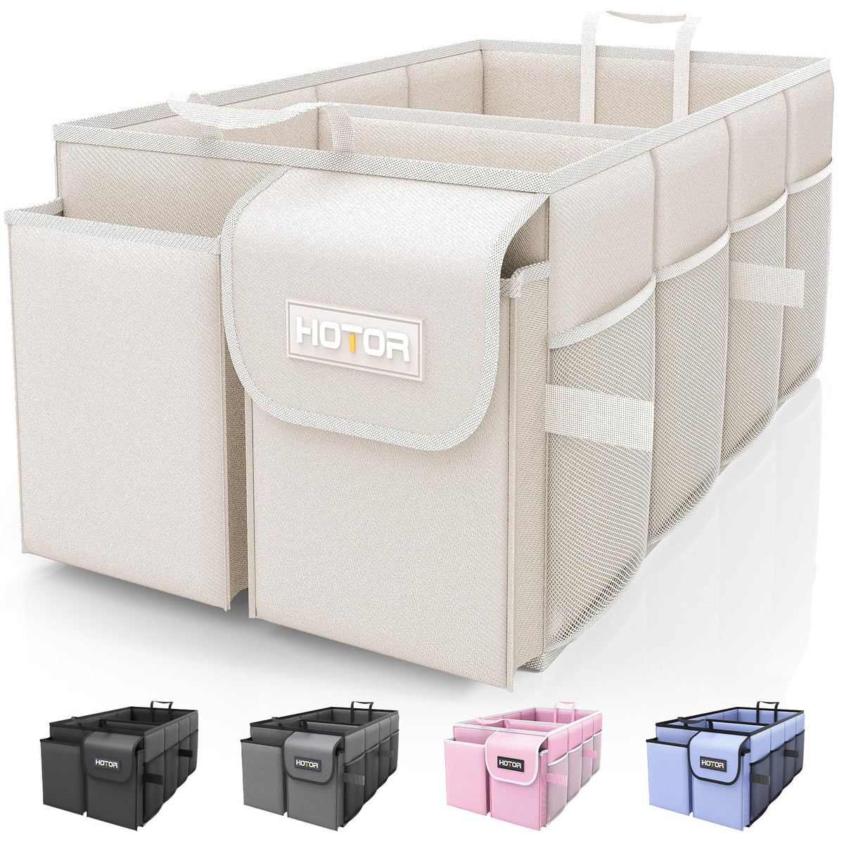 Foldable Trunk Organizer With Reinforced Storage