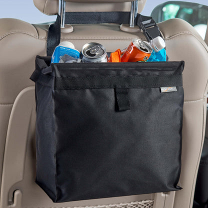 Car Trash Can With Push-Close Waterproof Lid